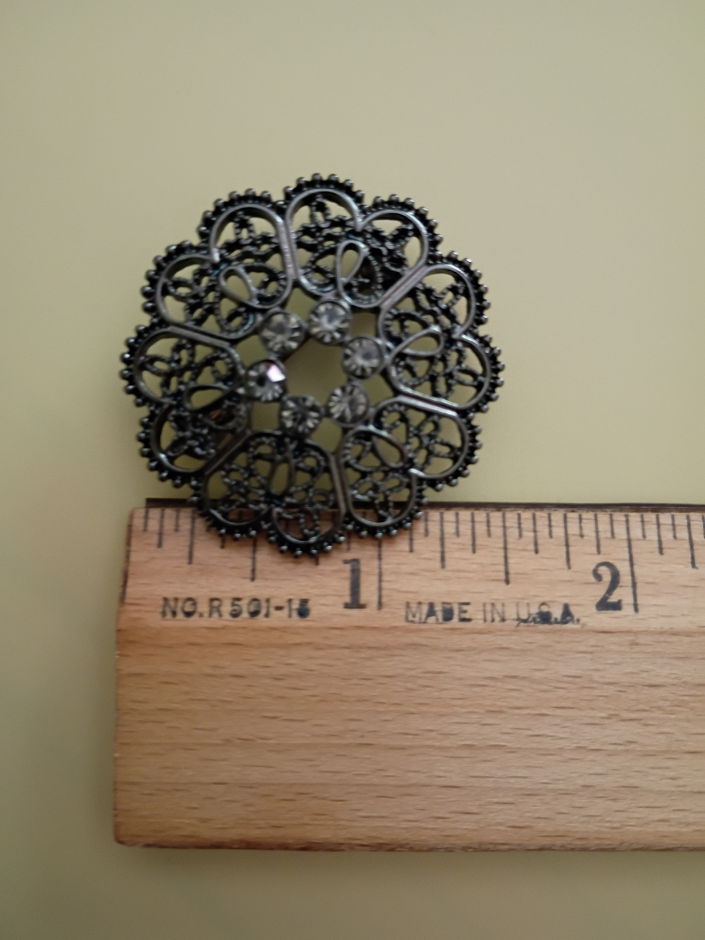 3 Vintage Brooch Pins Marcasite Pearl CZ - Bird Flower Pearl, Very Good Cond! - Picture 9 of 12